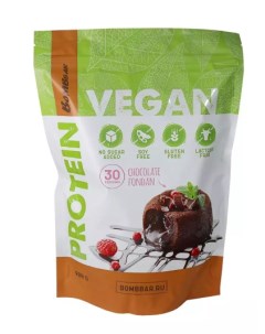 Протеин Vegan Protein 900 г chocolate fondan Bombbar