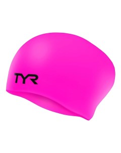 Шапочка для плавания Long Hair Wrinkle Free Silicone Cap 693 pink Tyr