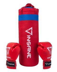 Набор для бокса Fight груша 2 3 кг Перчатки 6 oz красный Insane