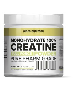 Креатин Creatine Monohydrate 100 ананас 180 г Atech nutrition