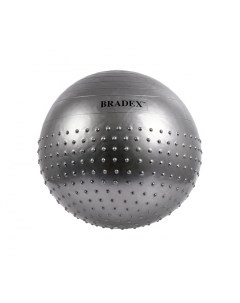 Мяч полумассажный Фитбол серебристый 75 см Bradex