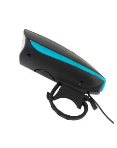 Фонарь велосипедный аккумуляторный светодиодный передний с гудком синий Urm