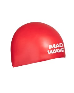 Шапочка для плавания Soft красный Mad wave