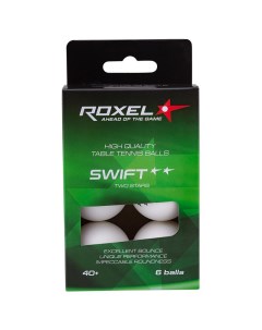 Мячи для настольного тенниса Swift 2 белый 6 шт Roxel