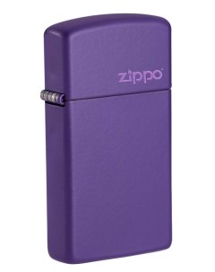 Зажигалка Slim с покрытием Purple Matte матовая 29x10x60 мм Zippo
