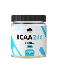 Аминокислоты BCAA 2 1 1 2900 мг 240 капс Prime kraft
