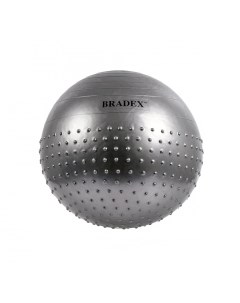 Мяч полумассажный Фитбол серебристый 65 см Bradex
