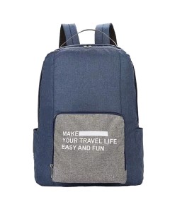 Складной туристический рюкзак New Folding Travel Bag Backpack 20 Цвет Синий Nobrand