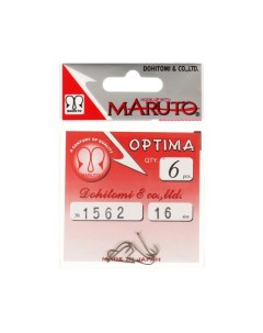 Крючки Optima 1562 цвет BR 16 6 шт Maruto
