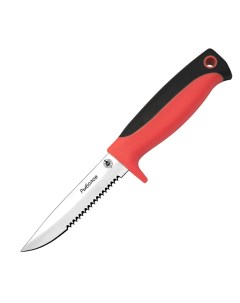 Туристический нож Рыболов черный красный Мастер клинок
