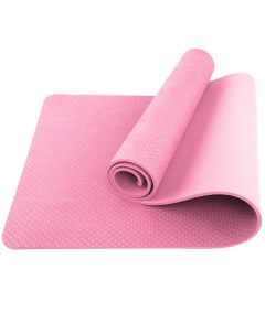 Коврик для йоги ТПЕ 183х61х0 6 см розовый E39316 Спортекс