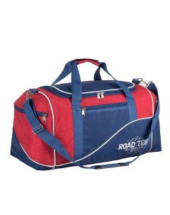 Спортивная сумка отдел на молнии 3 наружных кармана длинный ремень синий красный Зфтс