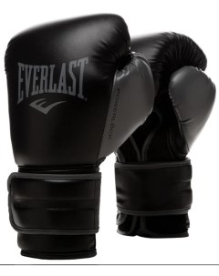 Боксерские перчатки Powerlock PU 2 черные 8 унций Everlast