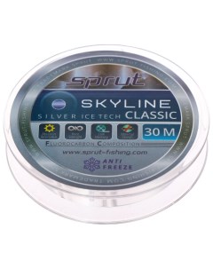 Леска флюрокарбоновая Skyline Classic IceTech 0 165 мм 30 м 4 75 кг silver 1 шт Sprut