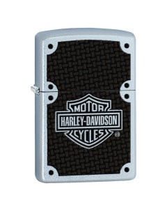 Бензиновая зажигалка Harley Davidson Carbon Fiber Satin Chrome Zippo