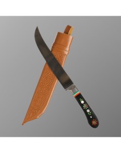 Нож Пчак Шархон Большой пластик ёрма мехенди гарда олово ШХ 15 16 17 см Шафран