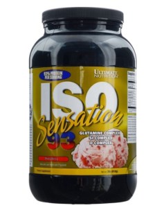 Протеин Iso Sensation 93 910 г strawberry Ultimate nutrition