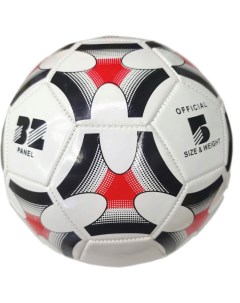 Мяч футбольный PVC 270 г 2 слоя размер 5 MEIK белый черный красный Nobrand