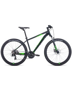 Велосипед Apache 27 5 2 0 D 2022 15 черный матовый ярко зеленый Forward