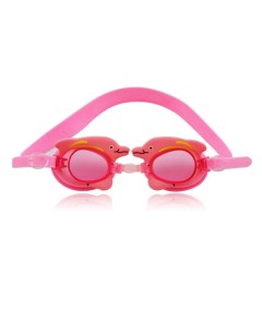 Очки для плавания детские 3 9 лет розовые AF от UVA UVB силикон Mystyle