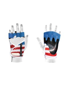 Перчатки для фитнеса и атлетики Lady Motivation Glove синий белый красный XS Chiba
