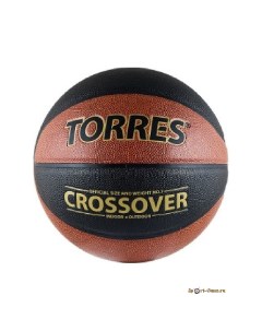 Мяч баскетбольный 7 Crossover арт B30097 ПУ нейлон корд Torres
