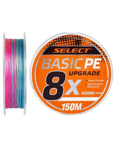 Шнур Basic PE 8x 150m мультиколор 1 2 0 16mm 20LB 9 3kg Select