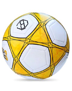 Мяч футбольный PVC 260 г 1 слой размер 5 MIBALON белый желтый Nobrand