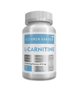 Жиросжигатель аминокислота L карнитин 1320 мг LE L carnitine 90 капсул Vitamin garden