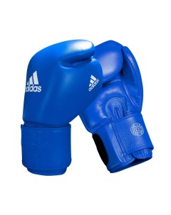 Перчатки боксерские Muay Thai Gloves 300 сине белые вес 12 унций Adidas