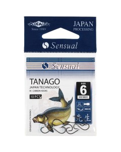 Рыболовные крючки Sensual Tanago 6 BN 10 шт Mikado