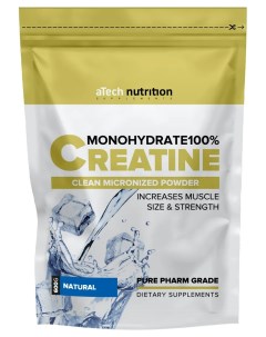 Креатин Creatine Monohydrate 100 600 г neutral Atech nutrition