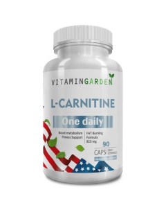 Жиросжигатель аминокислота L карнитин 1320 мг L carnitine 90 капсул Vitamin garden
