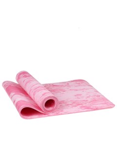 Коврик для йоги волны с рызмытием pink 183 см 8 мм Sangh