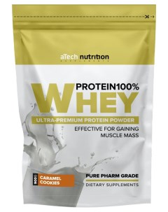 Протеин Whey Protein 100 Special Series вкус печенье и карамель 900 гр Atech nutrition