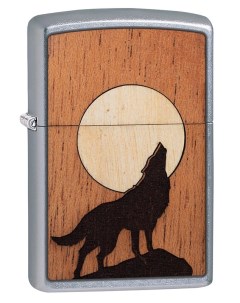 Зажигалка WOODCHUCK USA Howling Wolf 49043 Original Made in the USA Zippo