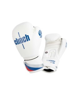 Перчатки боксерские Olimp бело синие 12 oz Clinch