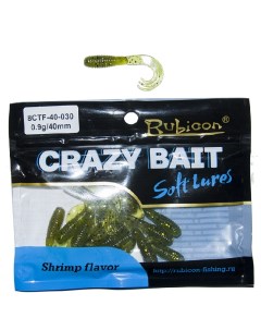 Силиконовая приманка Crazy Bait 40 мм 030 16 шт Rubicon