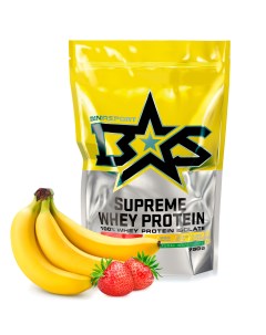 Протеин Supreme Whey Protein 750 г strawberry banana Binasport