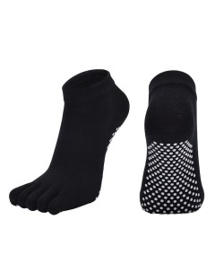 Носки для йоги с пальцами черные Rekoy