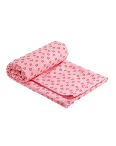 Коврик полотенце для йоги из микрофибры нескользящее 183 х 63 см розовое Rekoy