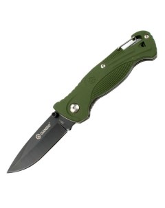 Нож складной с зажимом и свистком клинок 75 мм сталь 420С цв зелёный G611 GR Ganzo