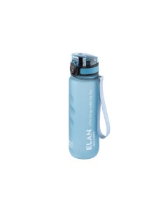 Бутылка для воды Style Matte 500 мл 6 5х6 5х23 см углубления голубая пастель Elan gallery