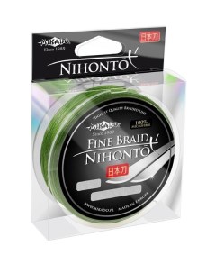 Леска плетеная Nihonto Fine 0 08 мм 150 м 4 95 кг green Mikado