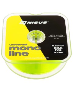 Леска MONOLINE Fluorescent Yellow 0 50 мм 100 м Nisus