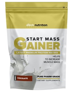 Гейнер Gainer Start Mass 1000 г шоколад Atech nutrition