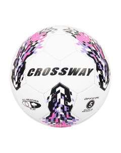 Мяч футбольный PVC 260 г 1 слой размер 5 MIBALON белый розовый Nobrand
