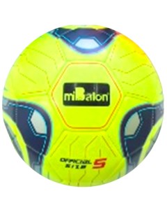 Мяч футбольный PU 330 г 2 слоя размер 5 MIBALON желтый Nobrand