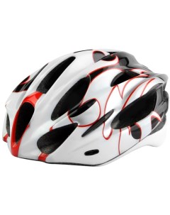 Шлем защитный MV 16 цвет Белый Красный ростовка M Velosklad