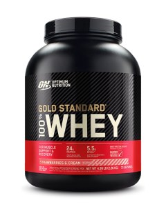 Сывороточный протеин Gold Standard 100 Whey 4 99 lb Strawberry Cream Optimum nutrition